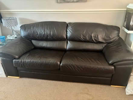 Photo of free Leather sofa and armchair (Harlow CM17) #2