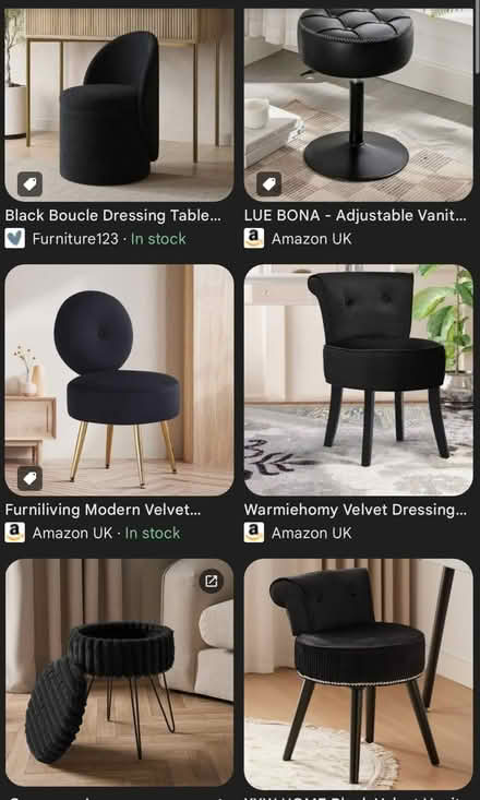 Photo of Black stool/ chair (Hackney) #1