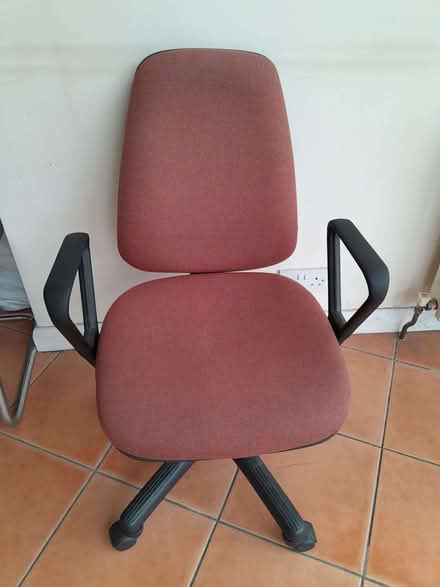 Photo of free Fabric Swivel Office Chair with arm rests (Chadwell Heath RM6) #2