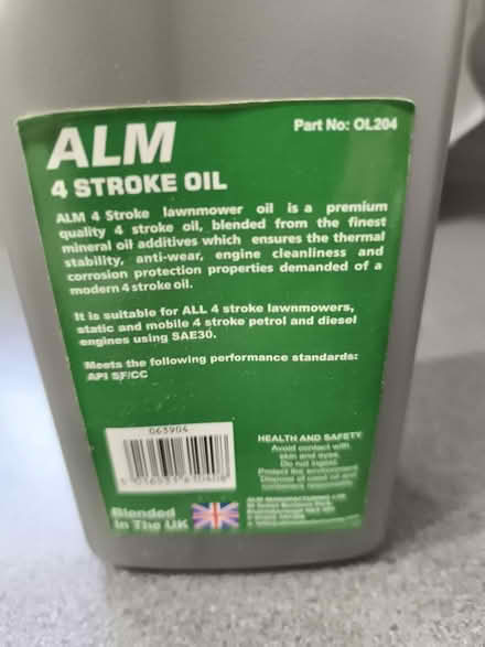 Photo of free 1lt ALM 4 stroke oil (Hillhouse ML3) #2