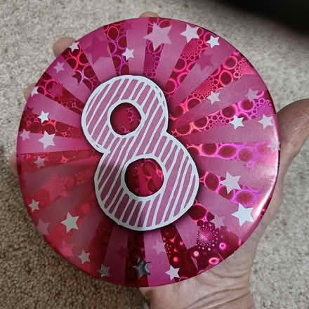 Photo of free Jumbo pink birthday badge (Central HORSHAM) #1