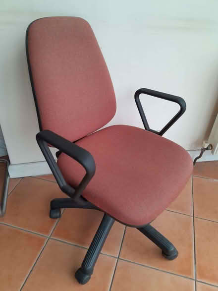 Photo of free Fabric Swivel Office Chair with arm rests (Chadwell Heath RM6) #1