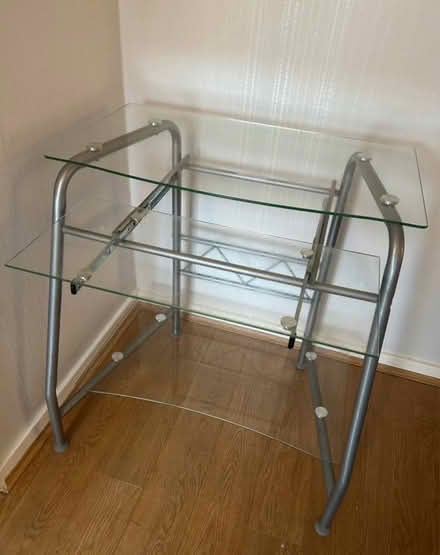 Photo of free Glass computer desk (Benllech LL74) #2
