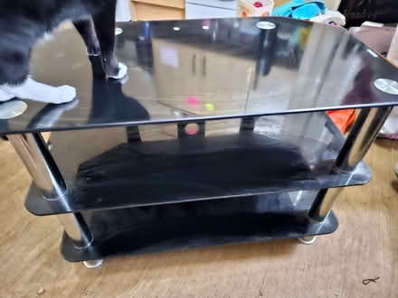 Photo of free Glass tv stand (St Ann's Wells Gardens area BN1) #1