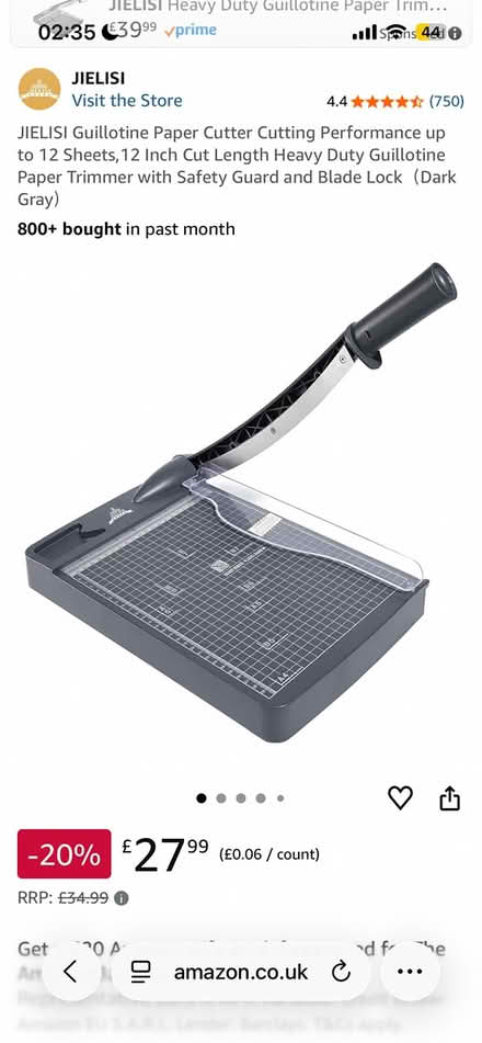 Photo of Paper guillotine (Northumberland NE22) #1