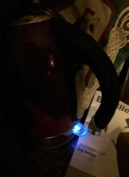 Photo of free Non-Working Metal Purple Breville Kettle & Base (CT15) #2