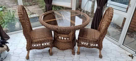 Photo of free Conservatory set table + 2 chairs (Coventry exhall CV7) #1