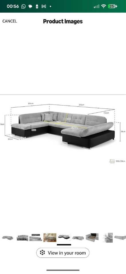 Photo of free Very large U sofabed with storage (East Dulwich SE22) #3