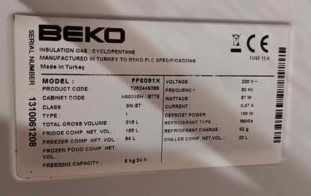 Photo of free Beko Frost Free Combi Fridge Freezer (Bussage GL6) #2