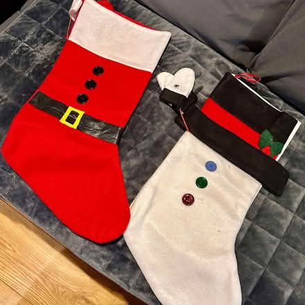 Photo of free 2 large Felt Christmas stockings, fillable (Chipping Norton OX7) #1