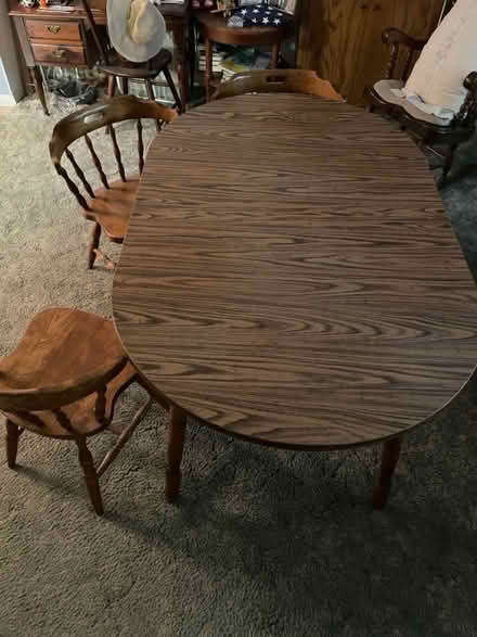 Photo of free Table and 3 Chairs (Fruitville area) #1