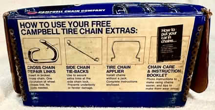 Photo of free Tire Chains for Mud & Snow (West San Jose 95128) #3