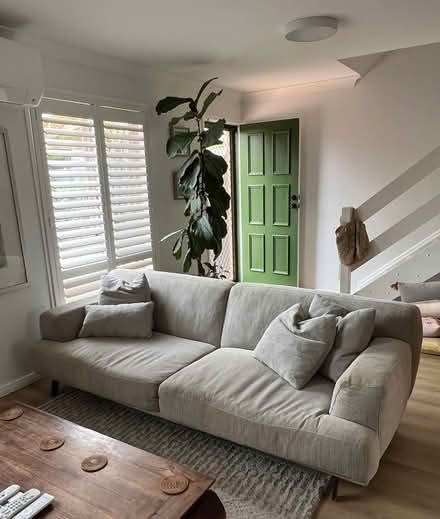 Photo of free Light grey 3 seater sofa / lounge (Ormiston) #1