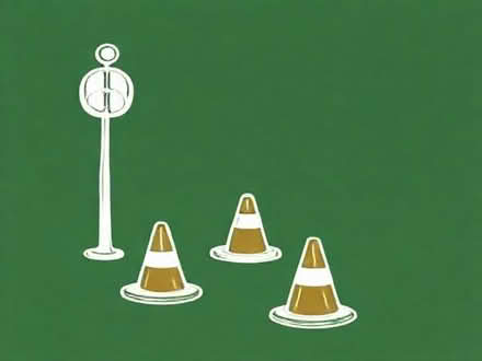 Photo of Traffic cones (Quernmore LA2) #1