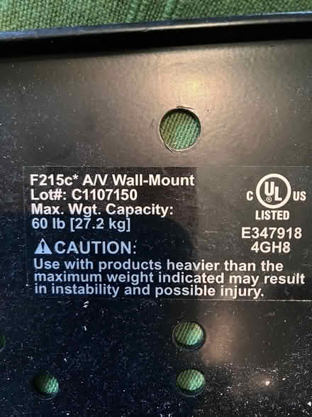 Photo of free Wall mount for flatscreen TV (The Folly BN7) #1