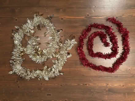 Photo of free Red and silver tinsel (Winchester SO22) #1