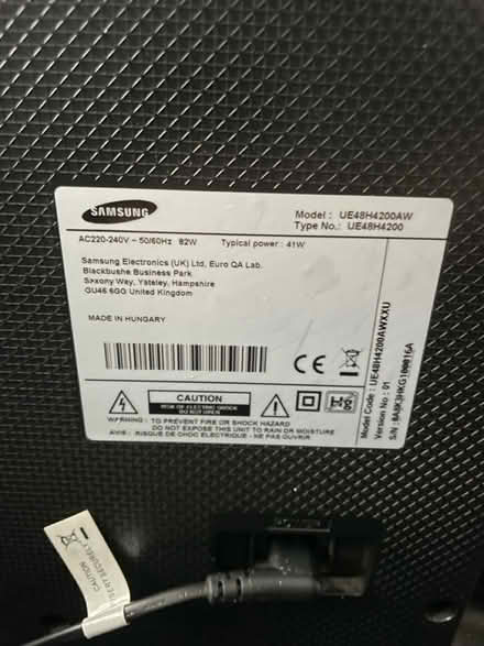Photo of free 48” Samsung TV (Bromley South BR2) #2