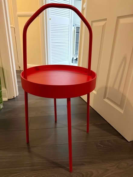 Photo of free Small Red Side Table (Charlton SE18) #1