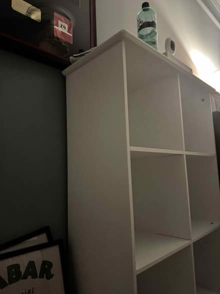 Photo of free Small White Bookshelf (Fulham Palace Rd W6) #2