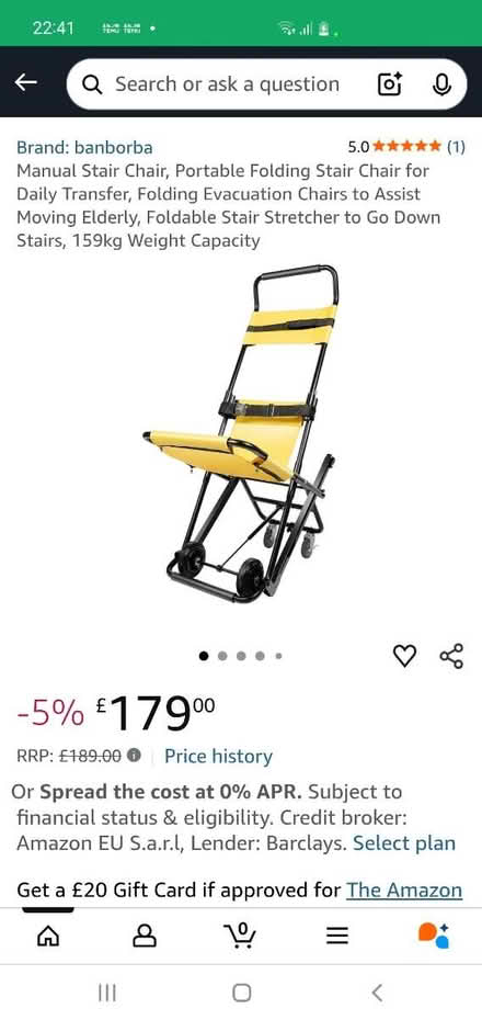 Photo of stair chair (Loughton) #1