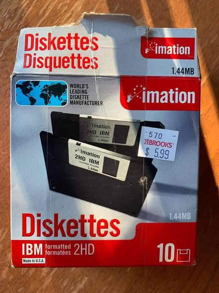 Photo of free computer disks (West Townsend) #1