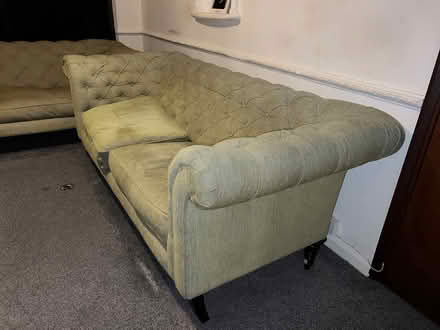 Photo of free 2 Green sofas (East Ham E6) #4