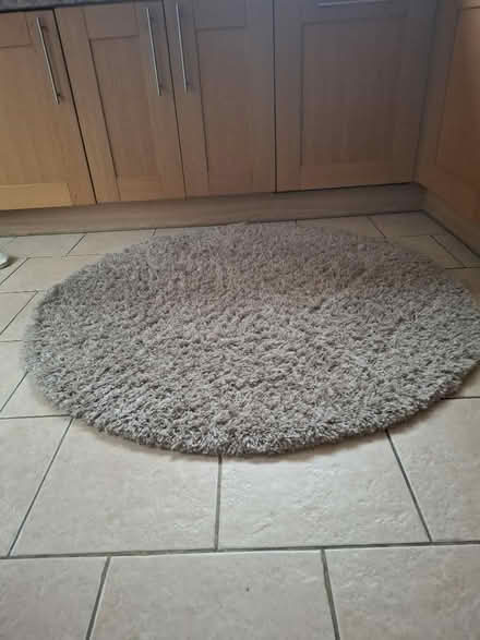 Photo of free 140 cm approximately beige rug (CH49) #1