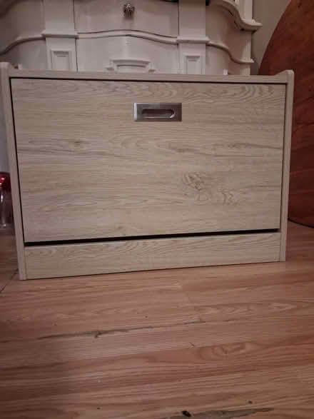 Photo of free Light wood effect shoe cupboard (Pitsea SS13) #1