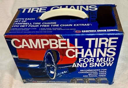 Photo of free Tire Chains for Mud & Snow (West San Jose 95128) #1