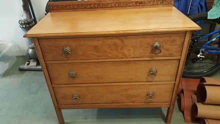 Photo of free Lovely vintage honey oak chest (BA15 Centre Bradford on Avon) #1