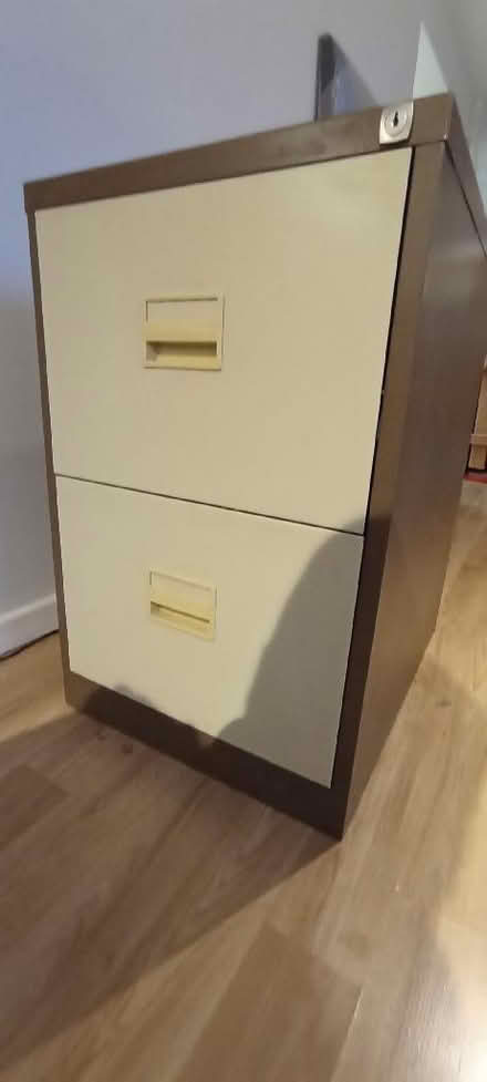 Photo of free Two drawer filing cabinet. (Innsworth GL3) #1