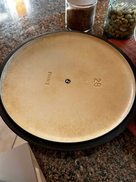 Photo of free LeCreuset pot, chipped enamel (Dobbs Ferry NY) #1