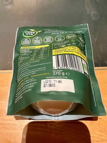 Photo of free Pure Via Sweeteners (DE5 Codnor) #2