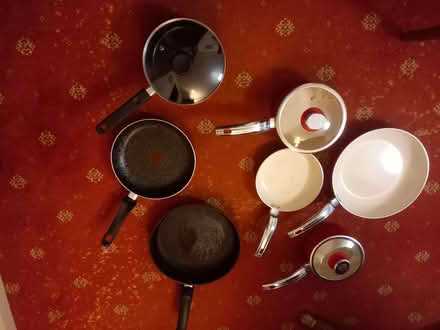 Photo of free Collection of saucepans & frying pans (Heaton BL1) #1