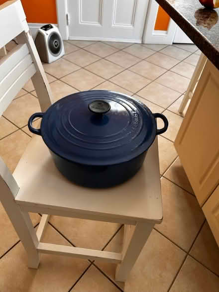 Photo of free LeCreuset pot, chipped enamel (Dobbs Ferry NY) #2
