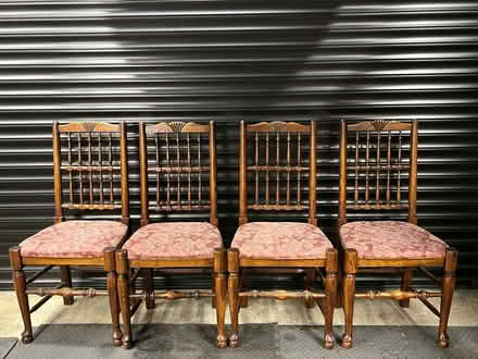 Photo of free 4 ladder back dining room chairs (Multi York) (Hornchurch RM11) #1