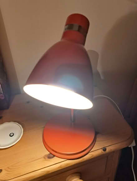 Photo of free Working red goose neck desk light (Charminster BH8) #1