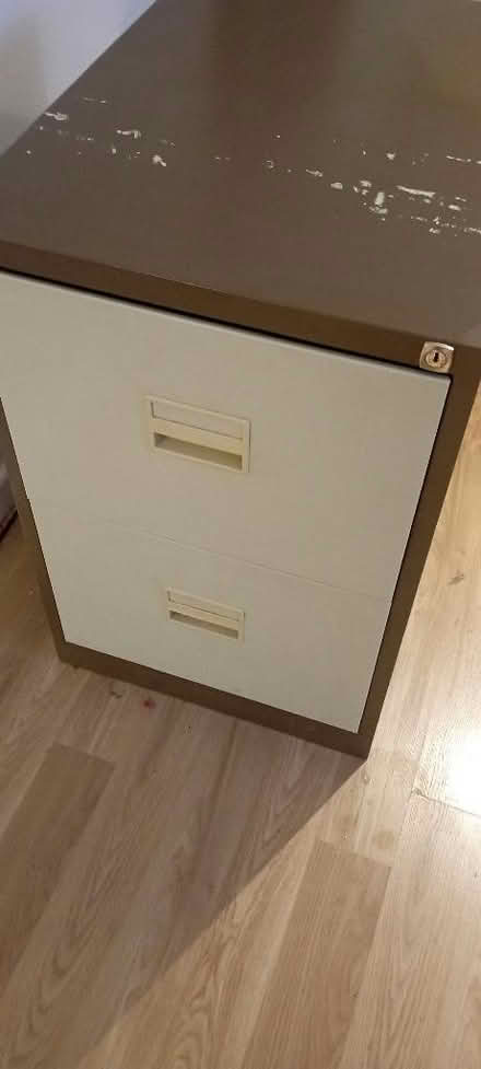 Photo of free Two drawer filing cabinet. (Innsworth GL3) #2