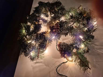 Photo of free Christmas light up garland (BS32) #2