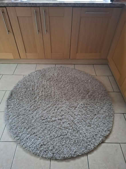 Photo of free 140 cm approximately beige rug (CH49) #2