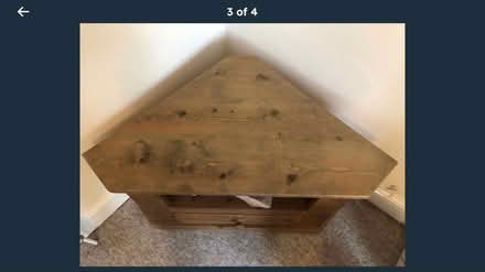 Photo of free Oak corner tv stand (Amberley gl5) #3
