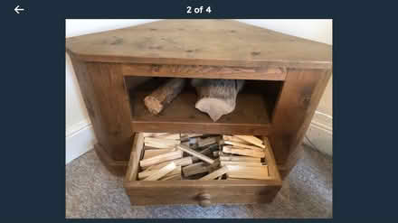Photo of free Oak corner tv stand (Amberley gl5) #2