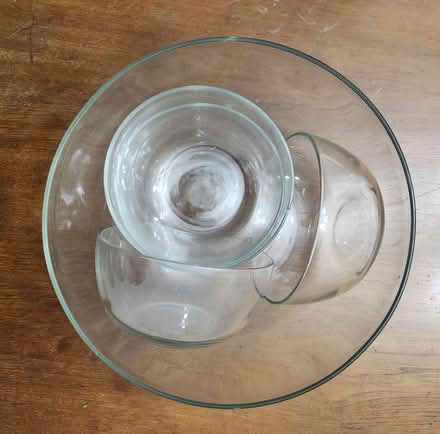Photo of free Large glass bowl and serving bowls (Wellington Village) #1