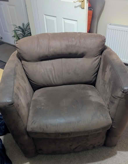 Photo of free Sofa and swivel chair (Hilton, Derby) #2