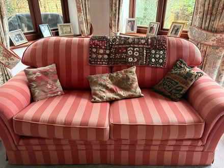 Photo of free Terracotta sofa and two matching arm chairs (Radlett WD7) #3