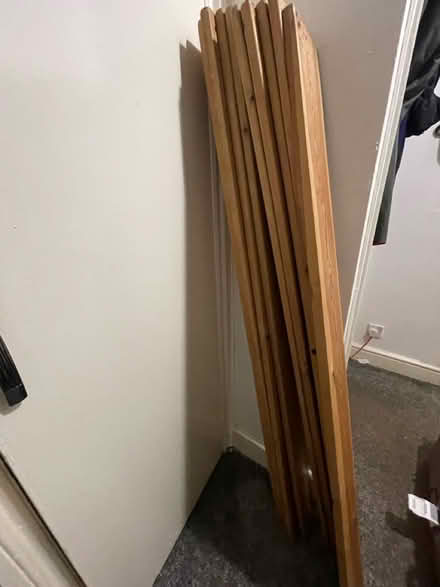Photo of free King size Pine planks (Wood Green N22) #2