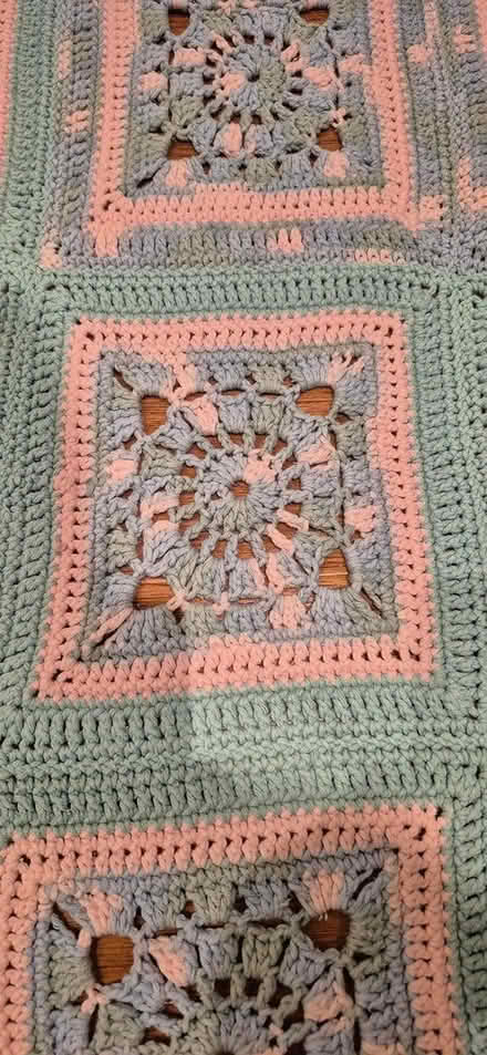 Photo of free Hand-Knit/Crochet Quilt (Yonge & Elgin Mills) #2