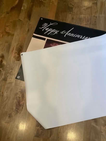 Photo of free Used vinyl sign for party (Mentor) #1