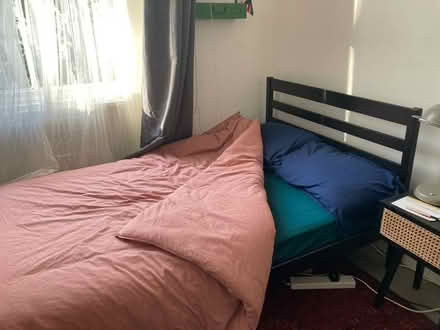Photo of free Slatted Double Bed & Mattress (Camberwell, SE5) #1