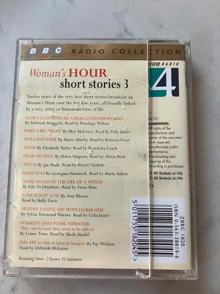 Photo of free Double Cassette Tapes - Radio 4 Short Stories (Camberley GU15) #2